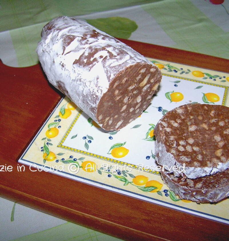 Salame turco senza uova e nocciole