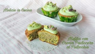 Muffin al pistacchio con crema pasticcera