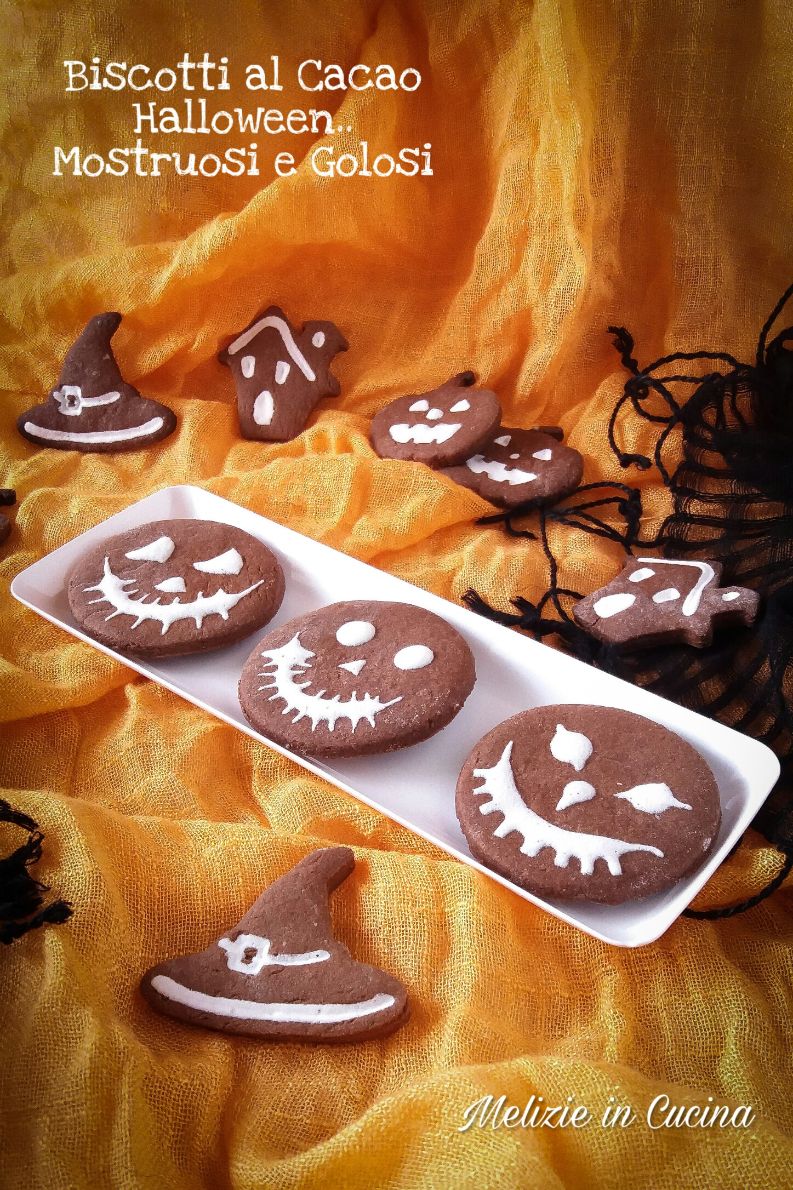 Biscotti al Cacao per Halloween - mostruosi e golosi
