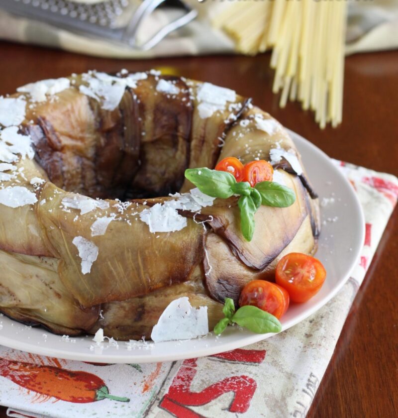 Ciambella di Spaghetti e Melanzane.