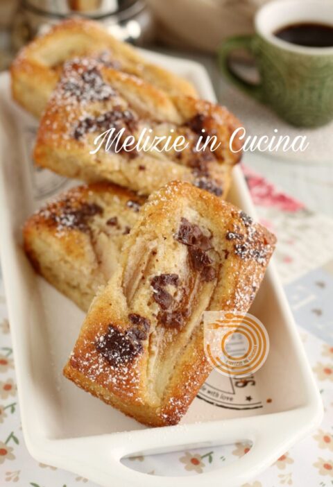 Plumcake pere e cioccolato