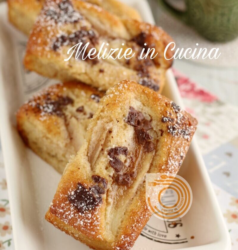 Plumcake pere e cioccolato